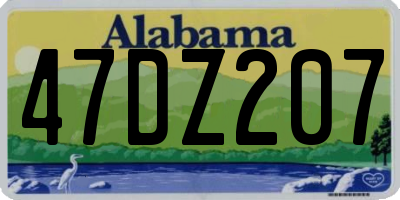 AL license plate 47DZ207
