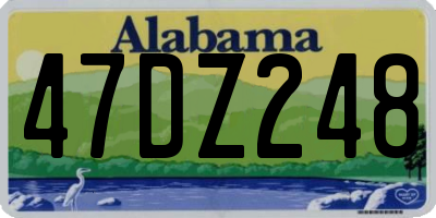 AL license plate 47DZ248