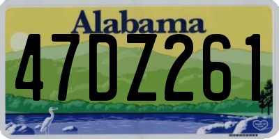 AL license plate 47DZ261