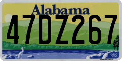 AL license plate 47DZ267