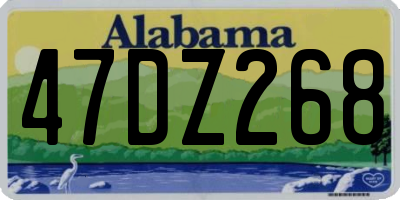 AL license plate 47DZ268