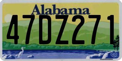 AL license plate 47DZ271