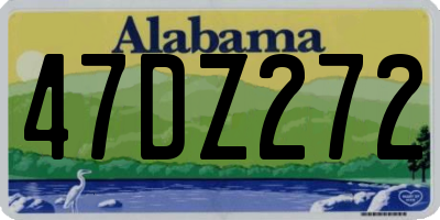 AL license plate 47DZ272