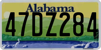 AL license plate 47DZ284