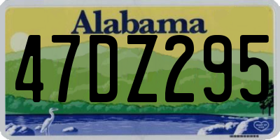 AL license plate 47DZ295