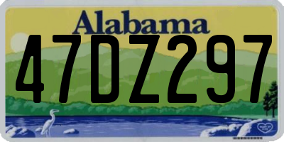 AL license plate 47DZ297