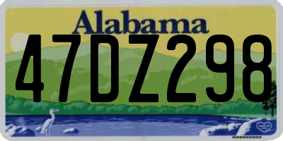 AL license plate 47DZ298