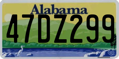 AL license plate 47DZ299
