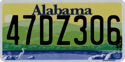 AL license plate 47DZ306