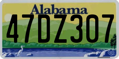 AL license plate 47DZ307