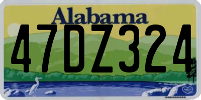 AL license plate 47DZ324