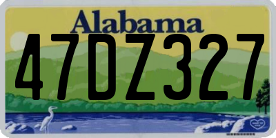 AL license plate 47DZ327