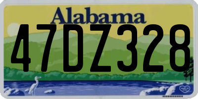 AL license plate 47DZ328