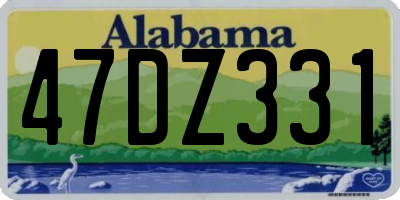AL license plate 47DZ331
