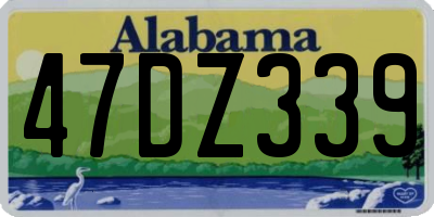 AL license plate 47DZ339
