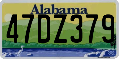 AL license plate 47DZ379