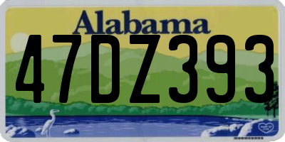 AL license plate 47DZ393