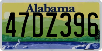 AL license plate 47DZ396