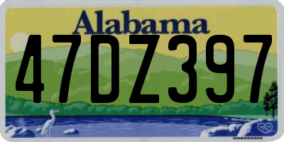 AL license plate 47DZ397