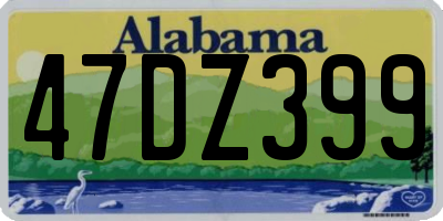 AL license plate 47DZ399