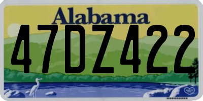 AL license plate 47DZ422