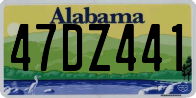 AL license plate 47DZ441