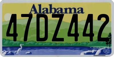 AL license plate 47DZ442