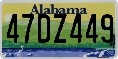 AL license plate 47DZ449