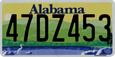 AL license plate 47DZ453