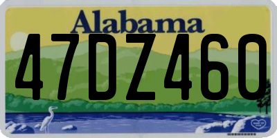 AL license plate 47DZ460