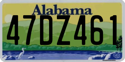 AL license plate 47DZ461