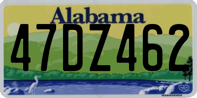AL license plate 47DZ462