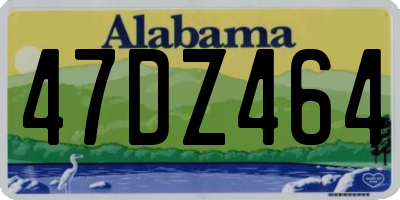 AL license plate 47DZ464