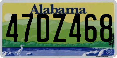 AL license plate 47DZ468