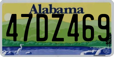 AL license plate 47DZ469