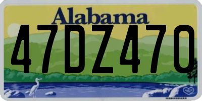 AL license plate 47DZ470