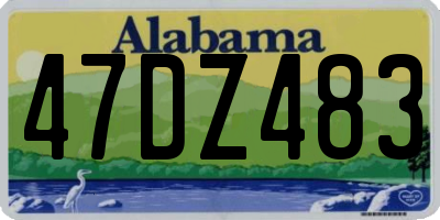 AL license plate 47DZ483