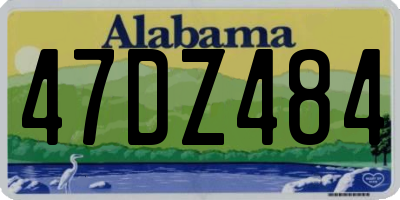 AL license plate 47DZ484