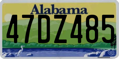 AL license plate 47DZ485