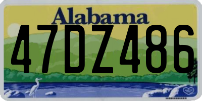 AL license plate 47DZ486