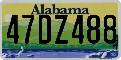 AL license plate 47DZ488