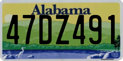 AL license plate 47DZ491