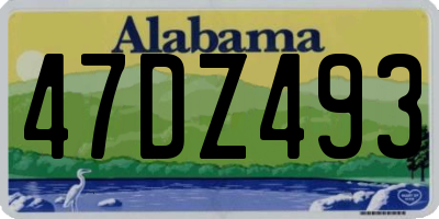 AL license plate 47DZ493