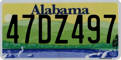 AL license plate 47DZ497