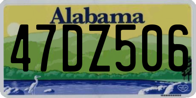 AL license plate 47DZ506
