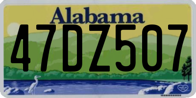 AL license plate 47DZ507
