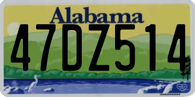 AL license plate 47DZ514