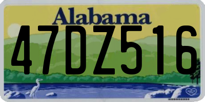AL license plate 47DZ516