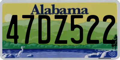 AL license plate 47DZ522