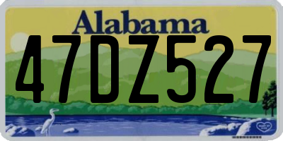 AL license plate 47DZ527